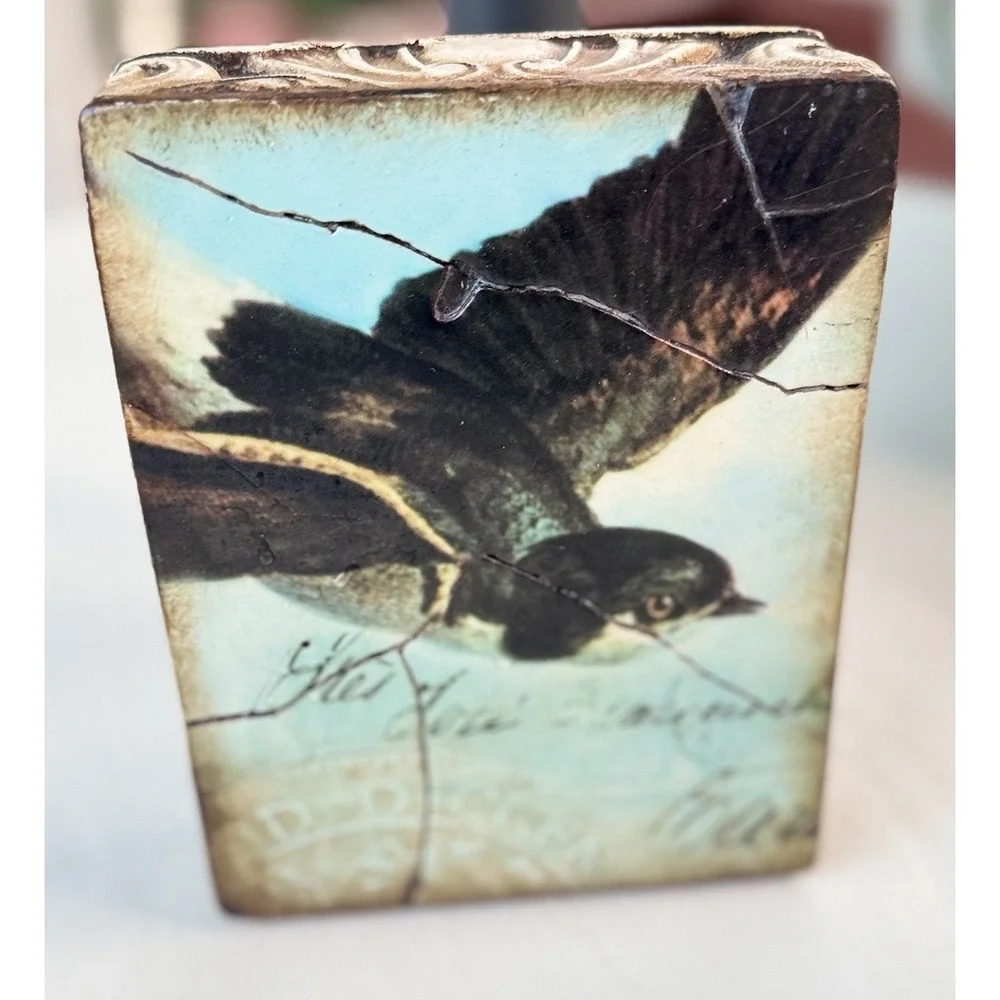 Sid Dickens Memory Block T-118 Bird In Flight RARE Retired Tile #965